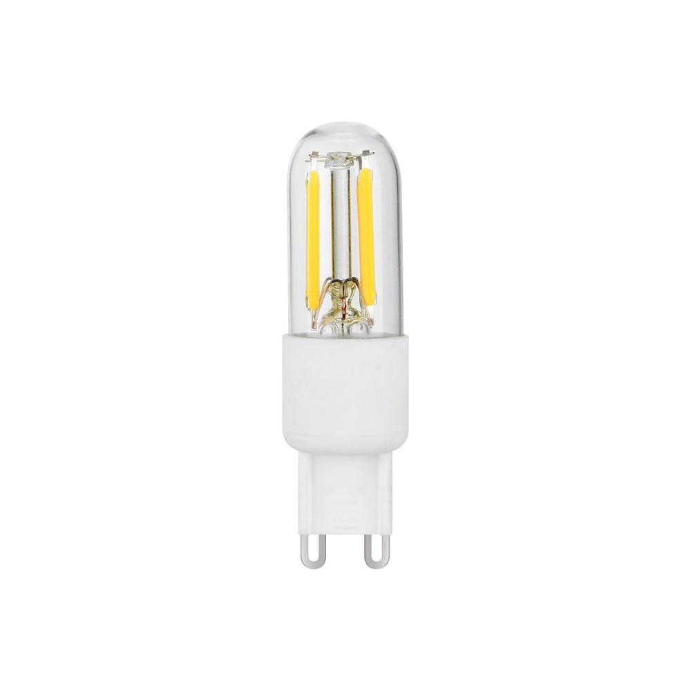 G9 3w Dæmpbar Led Pære   6,6cm, 270lm, Filament, Klar Glas, 2700k   Dæmpbar : Dæmpbar, Kulør : Varm fra Spl