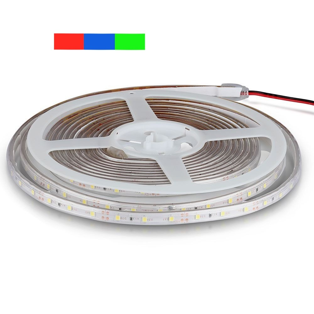 5m 3,6w M Stænktæt Led Strip Ip65, 60 Led Pr. Meter, Vælg Kulør Kulør : Rød fra V-tac