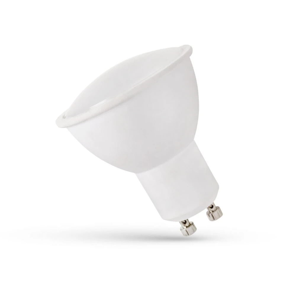 Gu10 1,5w Led Spot   Mælkehvid Front   Dæmpbar : Ikke Dæmpbar, Kulør : Varm fra Spectrum