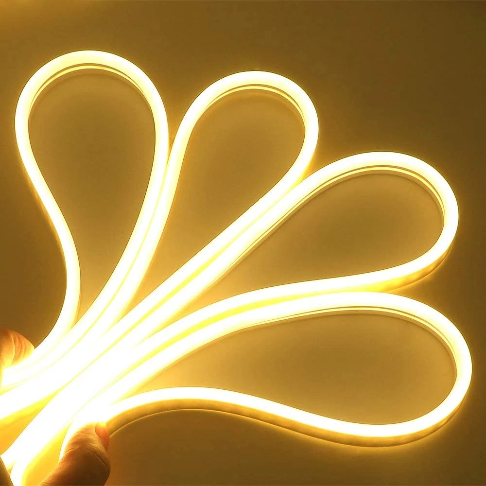 5m 6w M Smal Og Fleksibel 5x11 Neon Flex Led 12v Dc, Ip65 Kulør : Varm fra Ledlife