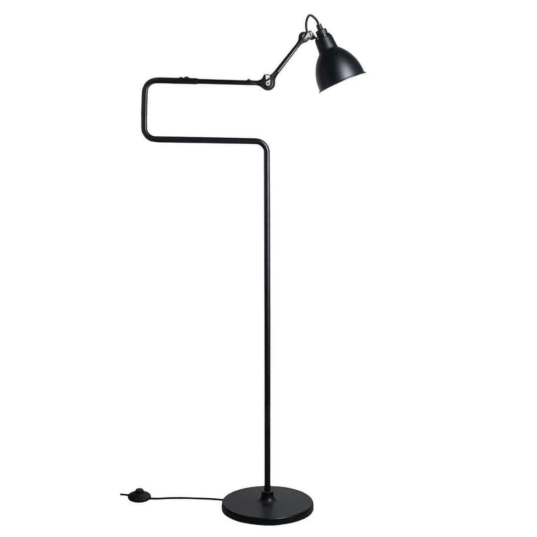 411 Gulvlampe Sort     fra Lampe Gras