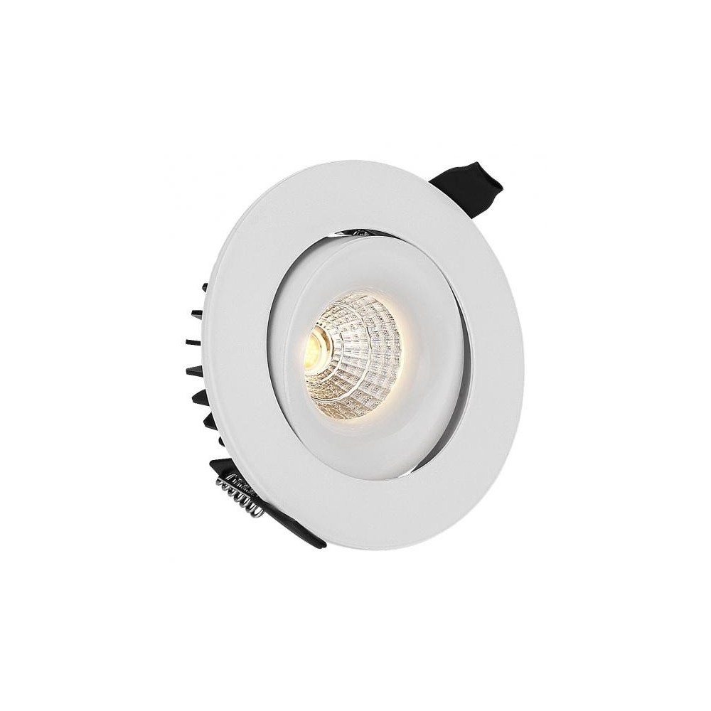 9w ø11,5cm Indbygningsspot Ra90 12v 24v, Hul: ø9,5 Cm, Mål: ø11,5 Cm, Hvid Kant Dæmpbar : Ikke Dæmpbar, Kulør : Varm fra Ledlife