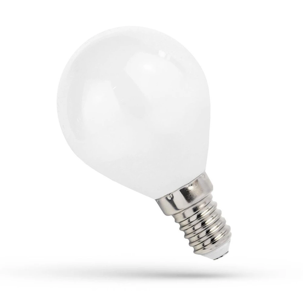 E14 1w Led Kronepære G45, Kultråd, Matteret Glas Dæmpbar : Ikke Dæmpbar, Kulør : Varm fra Spectrum
