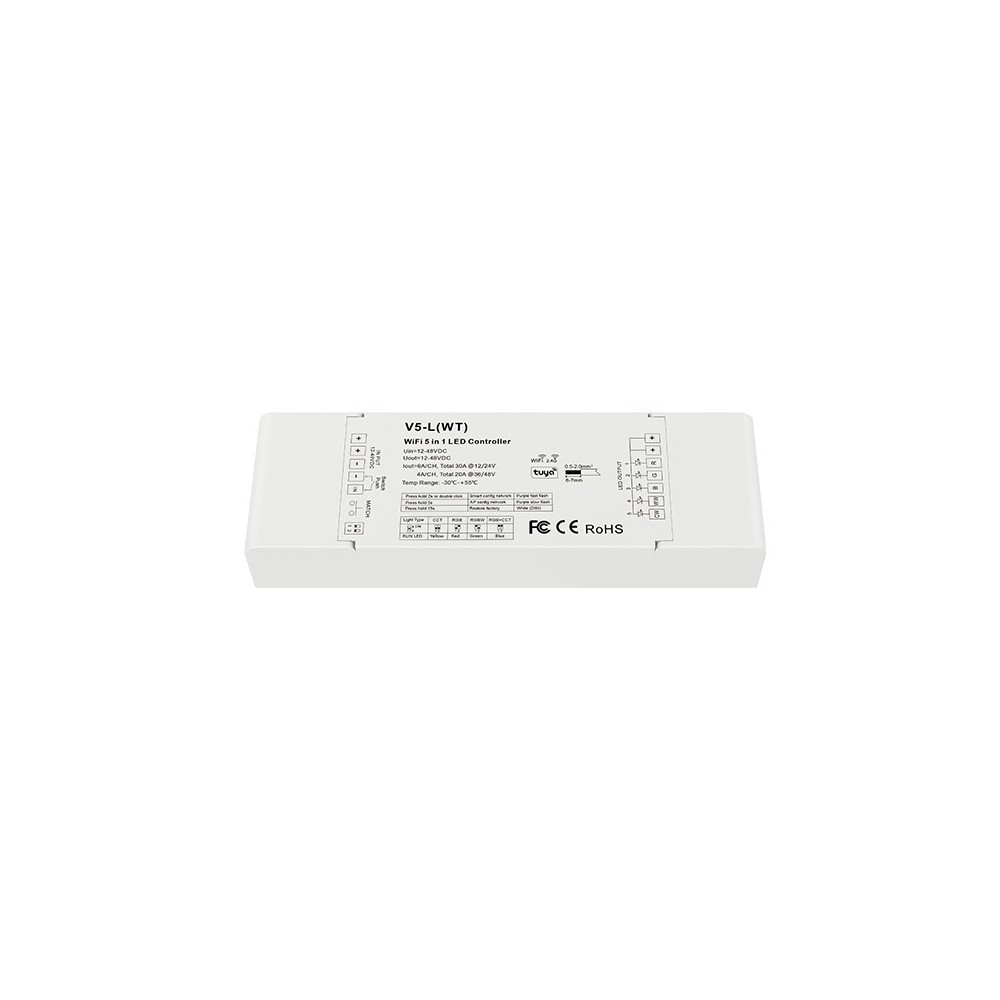 Rwave Universal 5 I 1 Strip Controller   Tuya Smart Smart Life, Rgb W, Cct, Single Color fra Ledlife