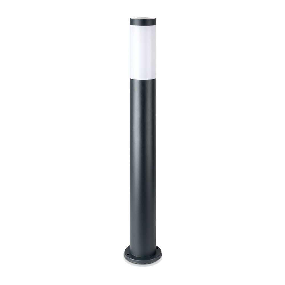V Tac Grå Havelampe, Rustfri   80 Cm, Ip44 Udendørs, E27 Fatning, Uden Lyskilde fra V-tac