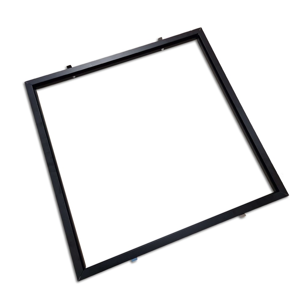 Indbygningsramme Til 60x60 Led Panel   Sort, Ny Model, Passer Til Troldtekt Uden Tilpasning fra Ledlife