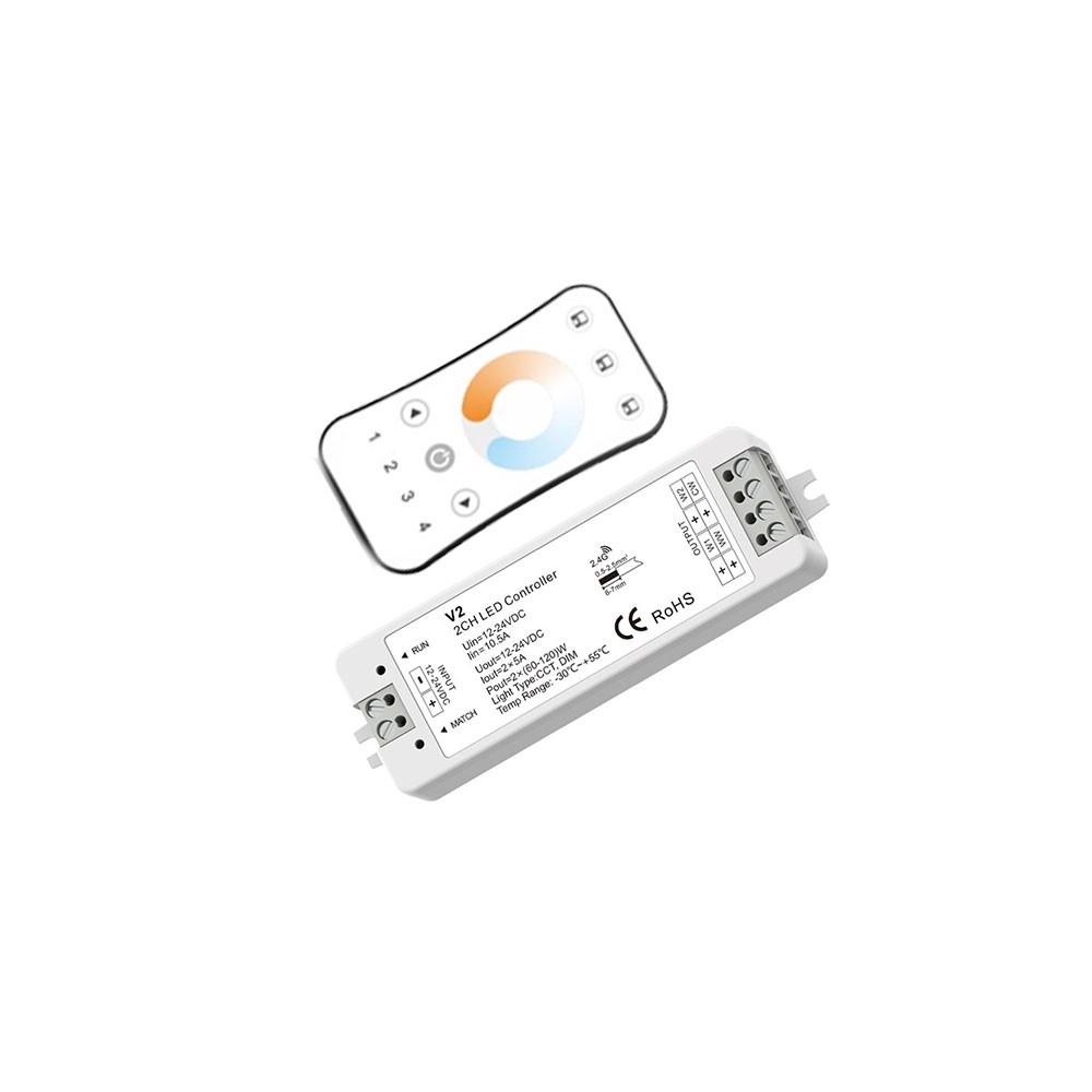 Rwave Cct Controller Med Fjernbetjening   12v (120w), 24v (240w) fra Ledlife