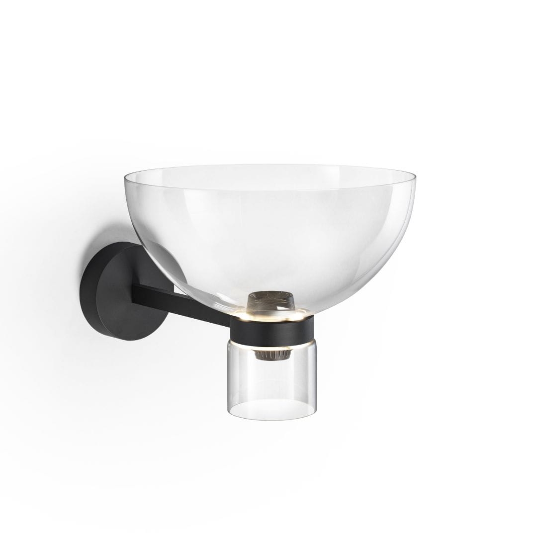 Nocturne W Bowl Væglampe   Sort     fra Flos