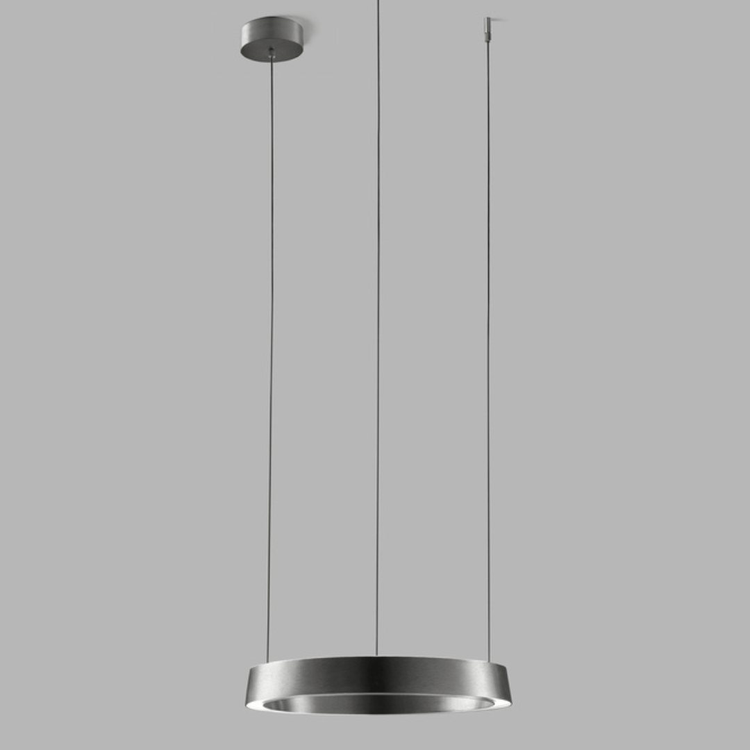 Edge Round ø400 Switch Tune Pendel   Titanium   Light Point fra Light-point