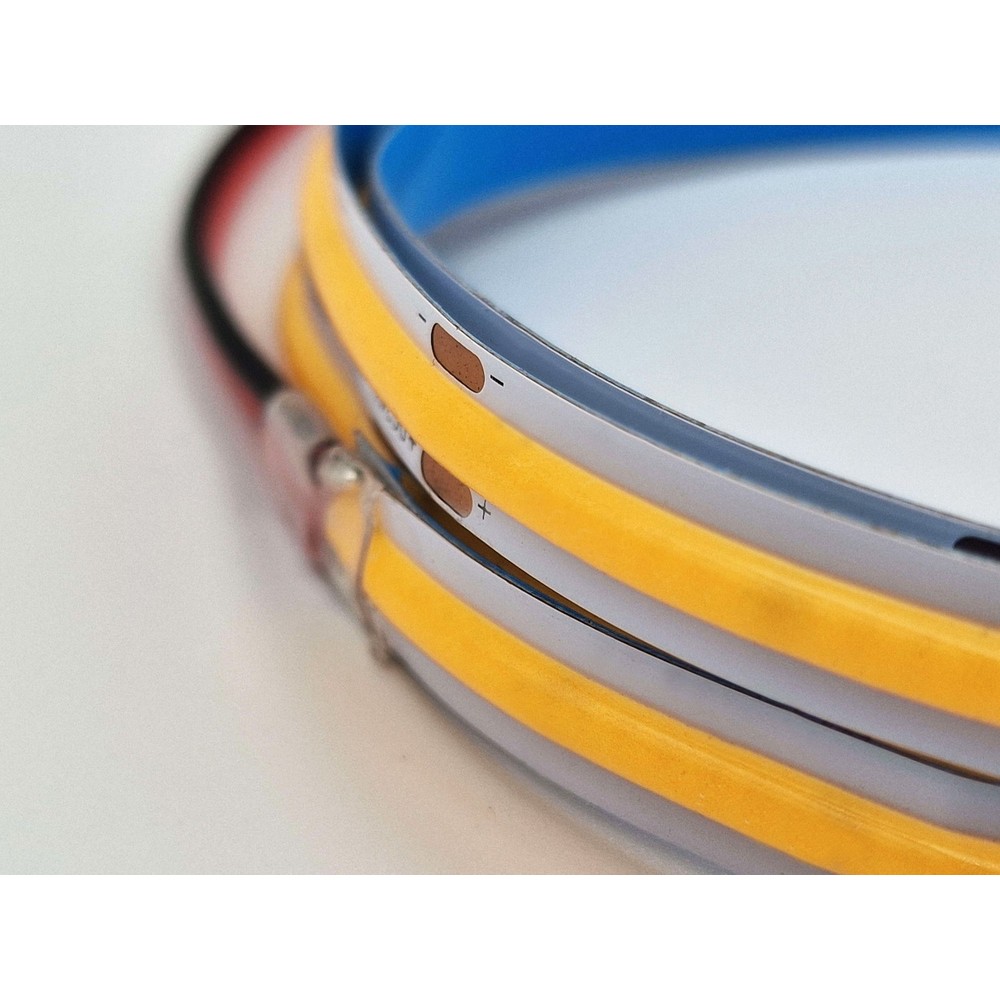 115cm 9w Cob Led Strip, Ra91 24v Dc, Ip20, 480 Led Pr. Meter, Til 120cm Profil Kulør : Varm fra Ledlife