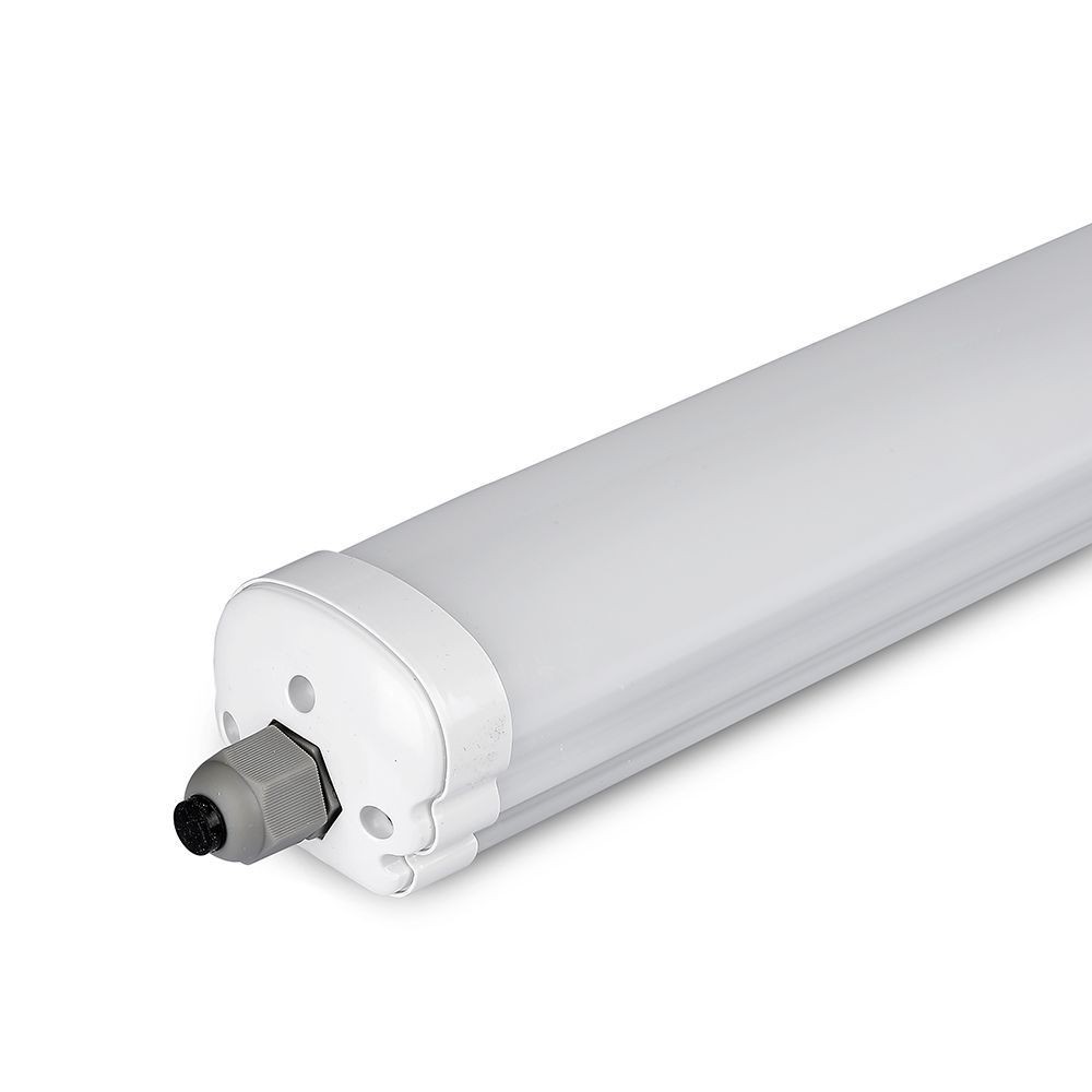 150cm 48w Vandtæt Komplet Led Armatur, Gennemfortrådet 5760lm, 120lm W, Ip65 Dæmpbar : Ikke Dæmpbar, Kulør : Neutral fra V-tac