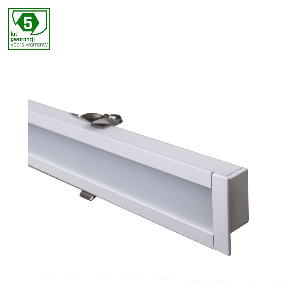 117cm 36w All Day Led Armatur 3200lm, 4000k, Sølv, Ip20, 5 års Garanti Kulør : Neutral fra Spectrum