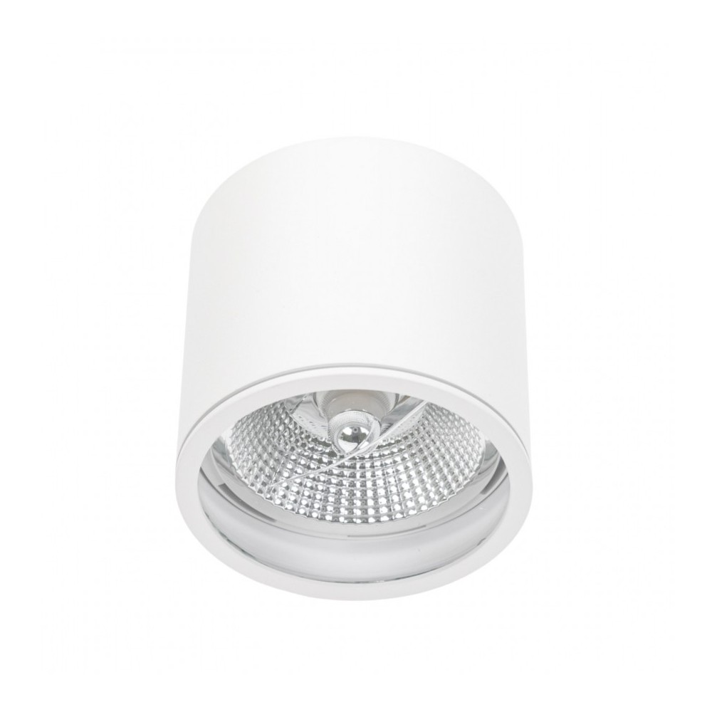 Loftlampe Til Ar111 Gu10 Hvid, Ip65 Udendørs, ø12cm, 11,5cm Høj, Aluminium, Uden Lyskilde fra Spectrum
