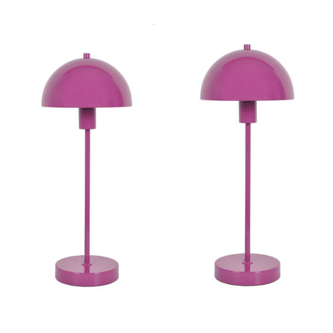 Vienda 2 Stk   Lilla   Bordlampe     fra Herstal