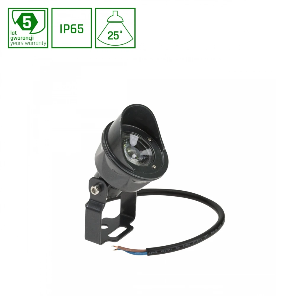 Flori Spot 5w   25°, 24v, Varm Hvid, Ip65   Kulør : Varm fra Spectrum