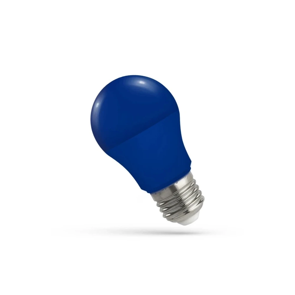E27 4,9w Blå Led Pære A50, Matteret fra Spectrum
