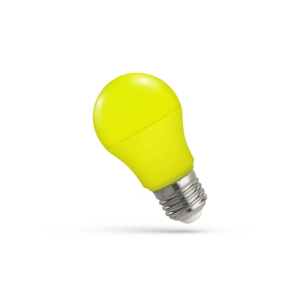 E27 4,9w Gul Led Pære A50, Matteret fra Spectrum