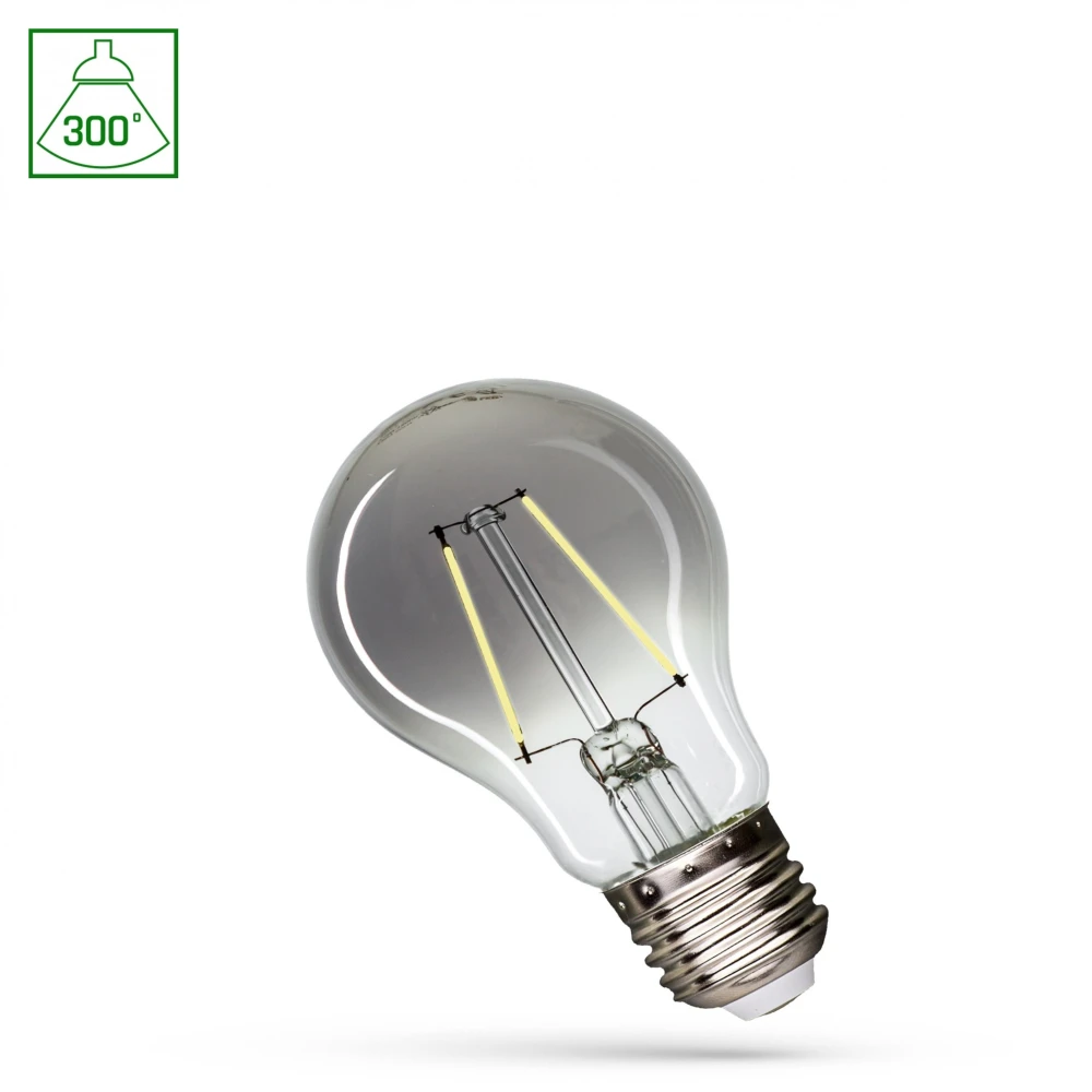 E27 2,5w Led Pære A60, Modernshine, Sort Effekt, 150lm, 270° fra Spectrum