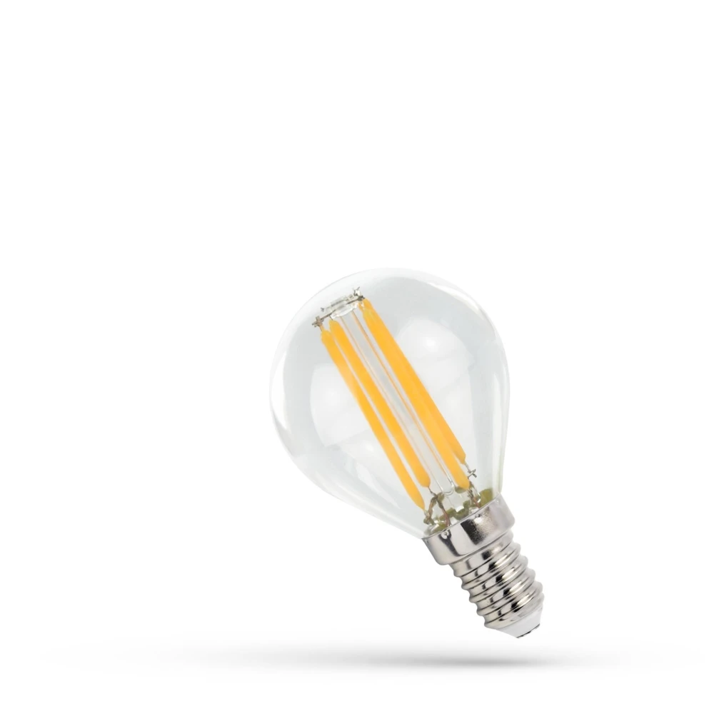 E14 4w Led Pære   G45, Kultråd   Dæmpbar : Ikke Dæmpbar, Kulør : Varm fra Spectrum