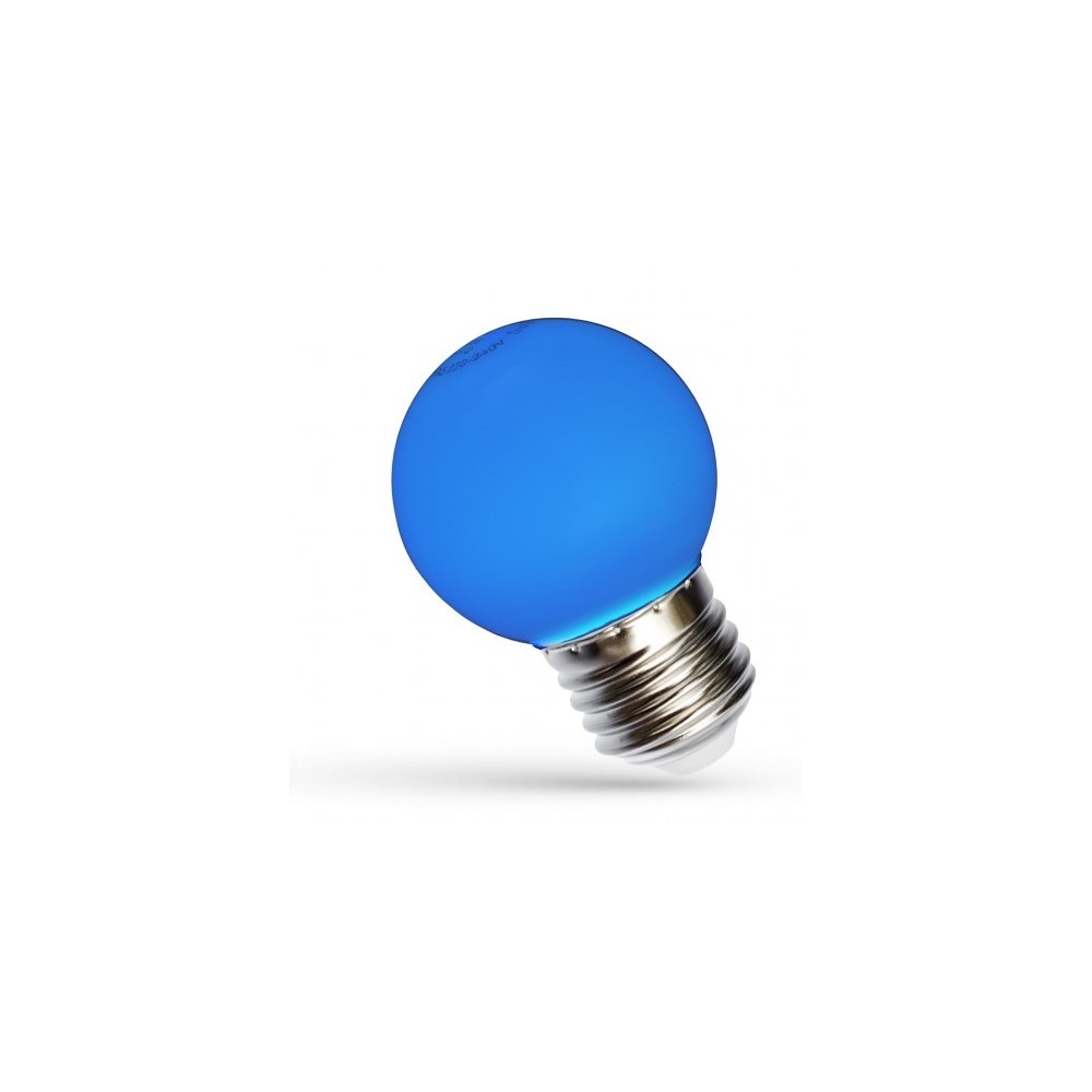 1w Led Dekorationspære   Blå, G45, E27 fra Spectrum