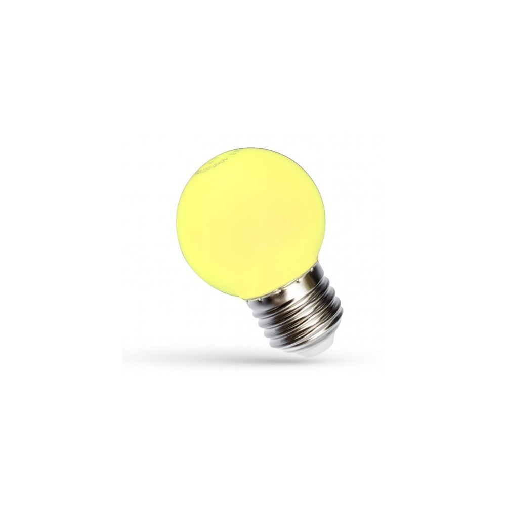1w Led Dekorationspære   Gul, G45, E27 fra Spectrum