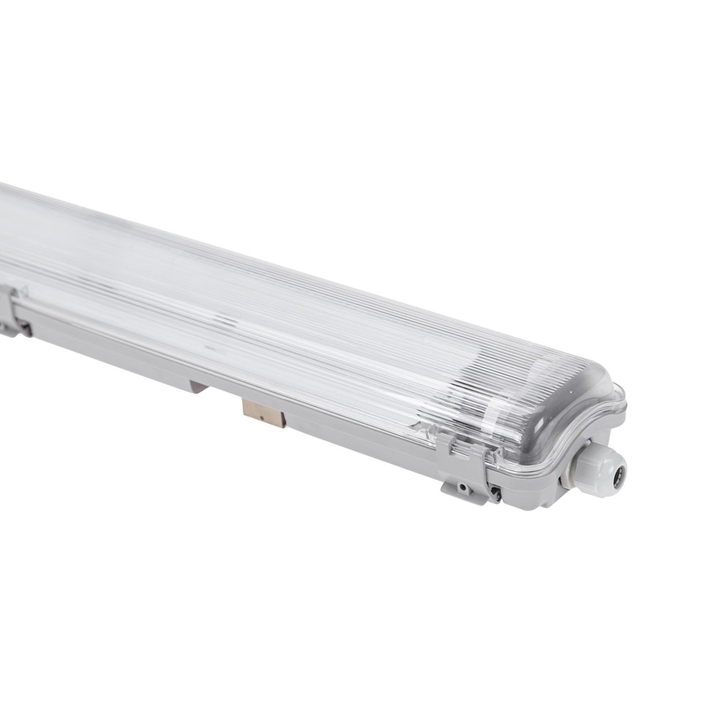 150cm Limea T8 Led Armatur, Gennemfortrådet Til 2x 150cm Led Rør, Ip65 Vandtæt fra Spectrum