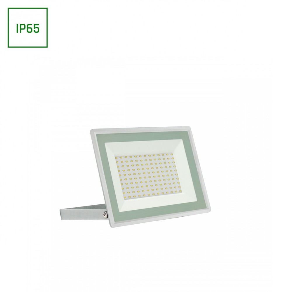 100w Led Projektør, Hvid   9400lm, Ip65, 6000k, Udendørs   Kulør : Kold fra Spectrum
