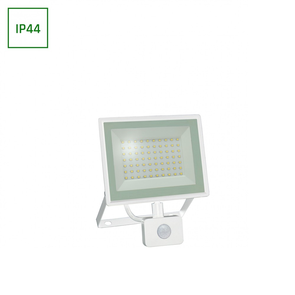 50w Noctis Lux 3 Led Projektør Med Sensor 4000k, Ip44, Hvid, Udendørs Kulør : Neutral fra Spectrum