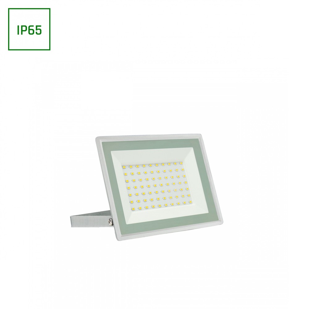 50w Projektør Ip65, Hvid, Arbejdslampe, Varm Hvid, 18x14x2.7cm Kulør : Neutral fra Spectrum
