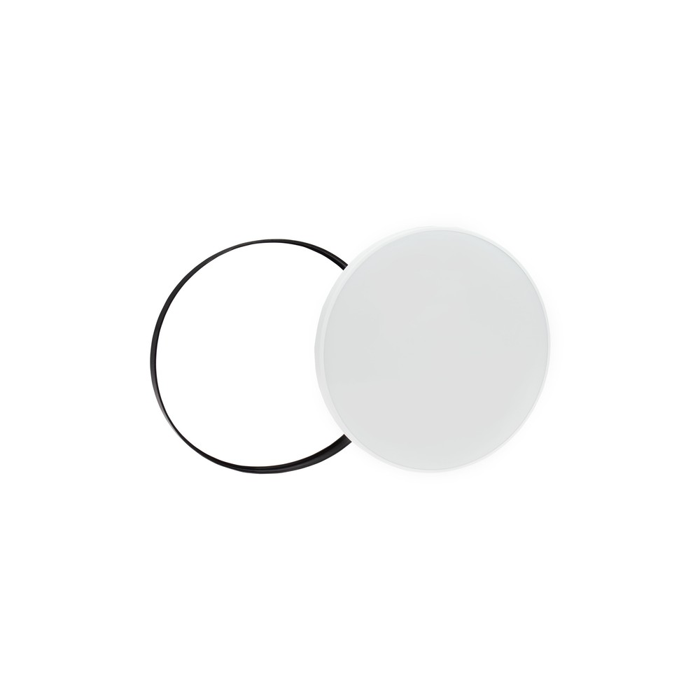 24w Led Loftslampe   ø32cm, Højde: 5,2cm, Hvid Kant, Inkl. Sort Ring   Kulør : Kold fra Spectrum