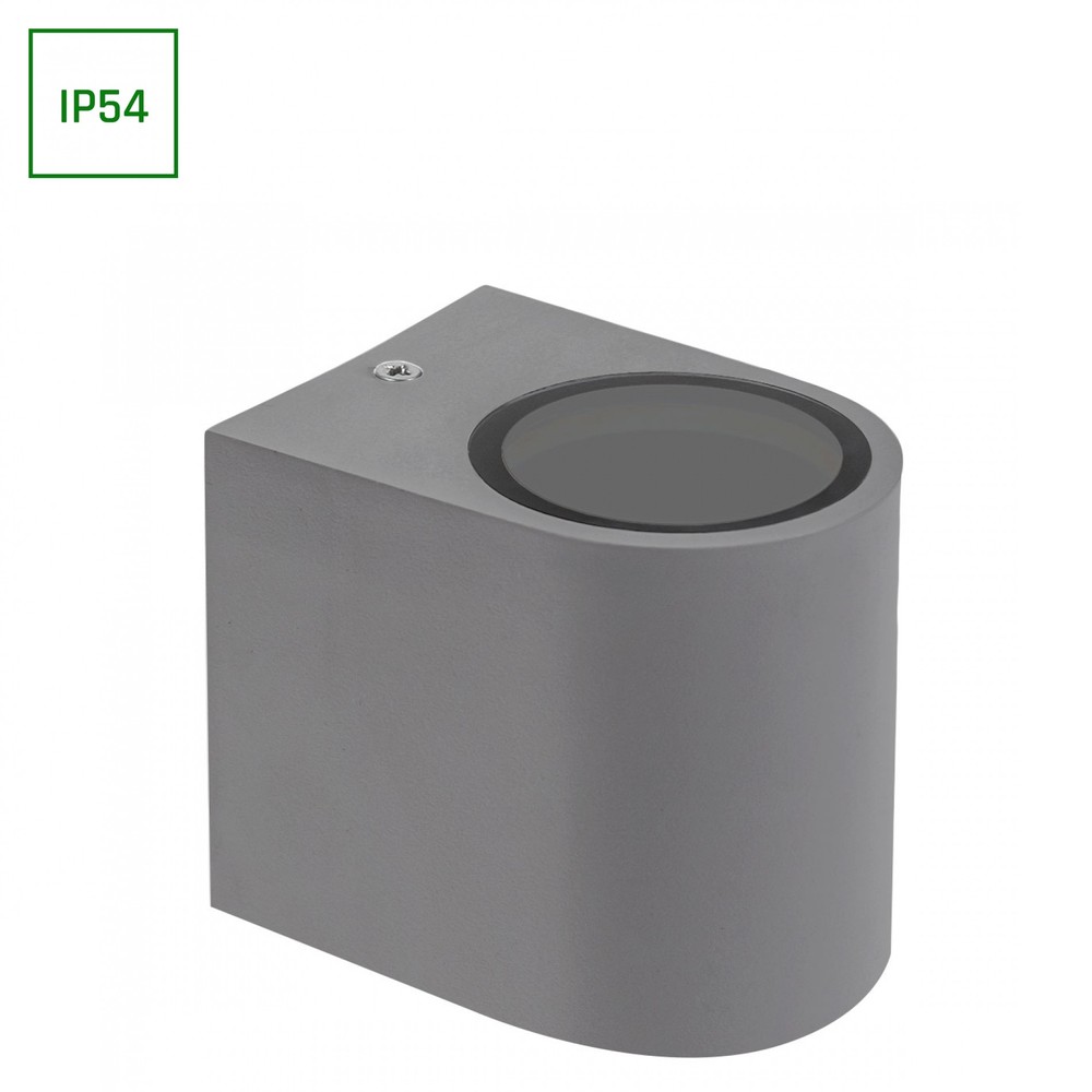 Gu10 Loftlampe Til Påbygning, Ip54   Sort Grå, Udendørs Indendørs, Max 6w Led, Uden Lyskilde fra Spectrum