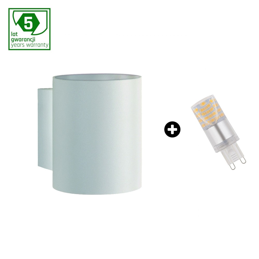 Sæt: Squalla G9 Rør + 4w Led Pære   3000k (varm Hvid) fra Spectrum