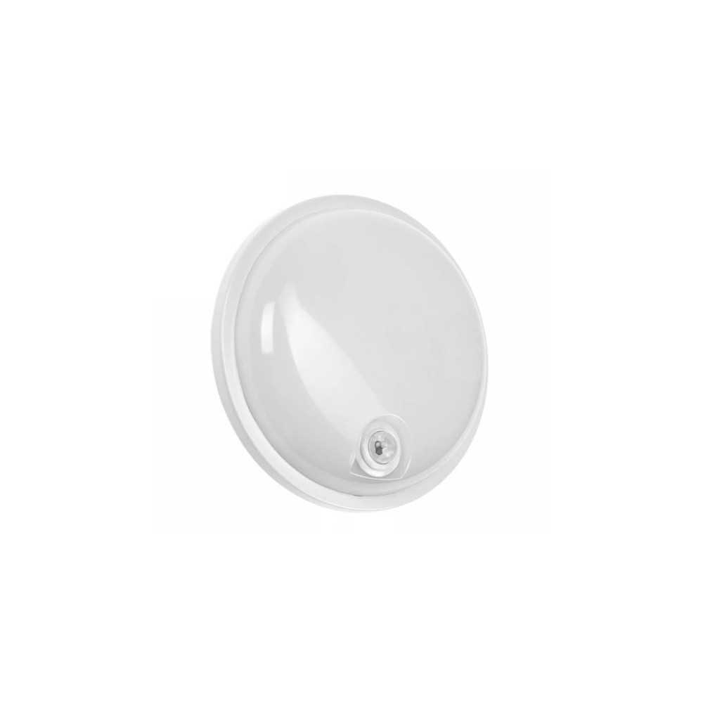 20w Led Technic Lampe   Ip54, Ik07, Rund, 4000k, Pir Sensor   Kulør : Neutral fra Spectrum