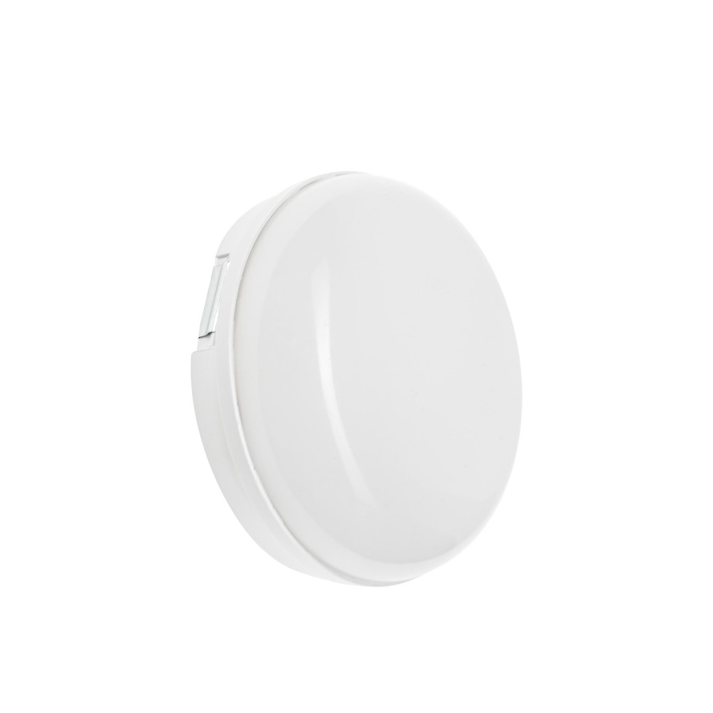 8w Led Technic Væglampe   Ip54, Ik10, Rund, Hvid, Inkl. Lyskilde   Dæmpbar : Ikke Dæmpbar, Kulør : Neutral fra Spectrum