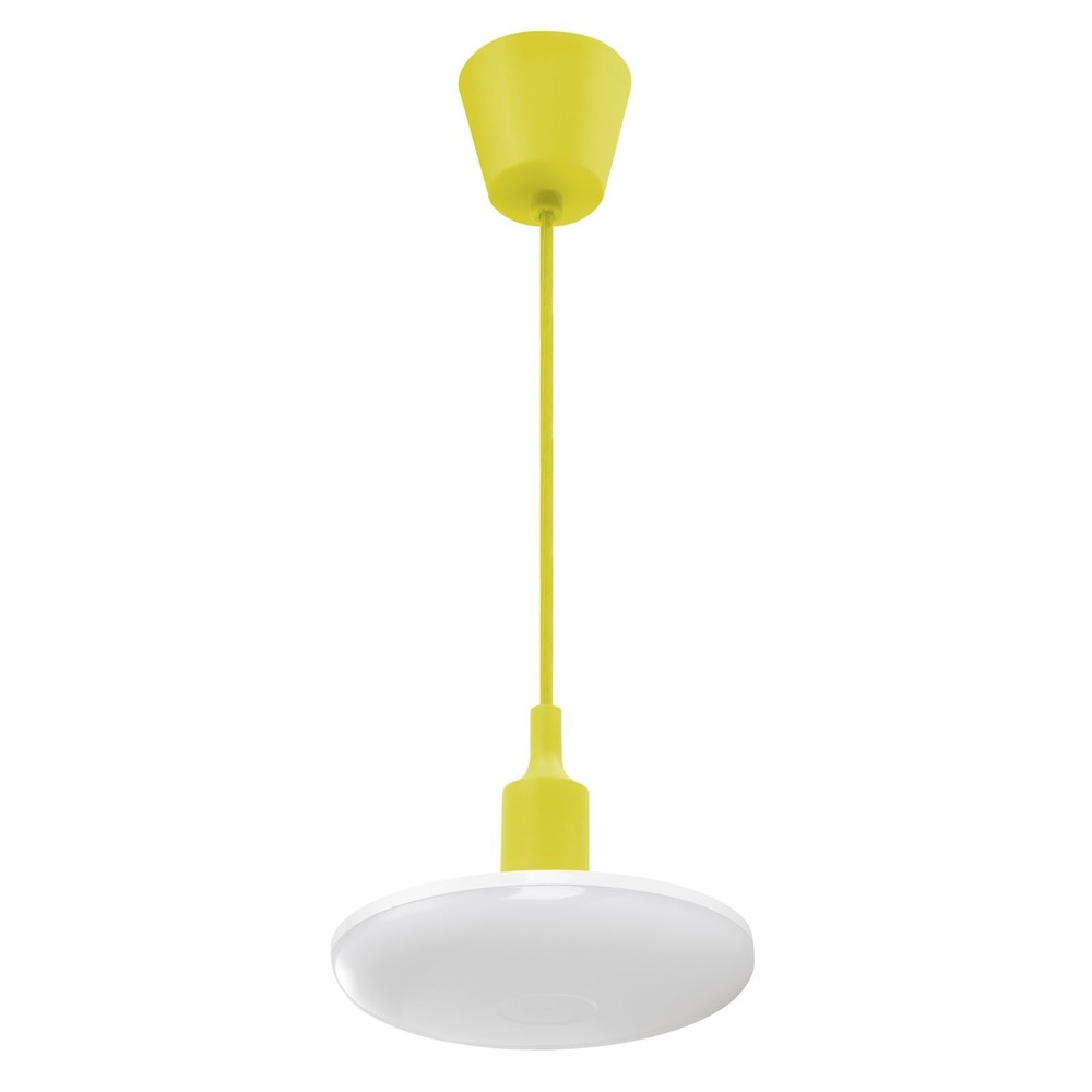 18w Albene Eco Led Pendel, Gul   1400lm, 3000k, Varm Hvid, Dekorativ Loftlampe fra Spectrum