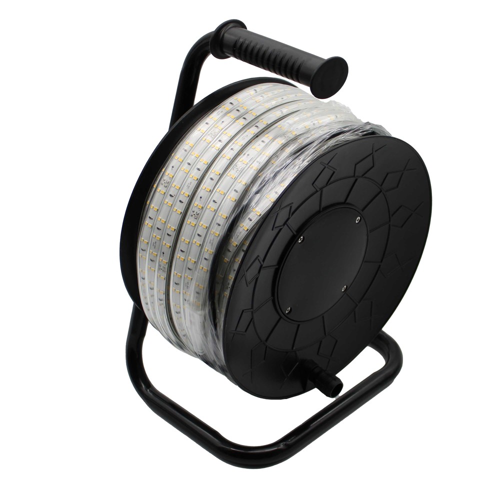 50m Arbejdslys Led Strip På Tromle Eco 230v, Ip67, 120 Led M, 9w M, 1320 Lm M Kulør : Neutral fra Ledlife