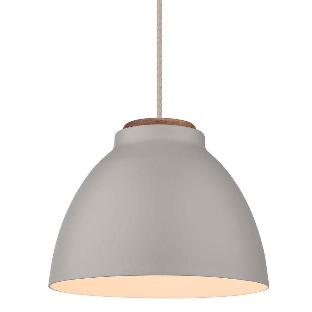 Nivå  Pendel ø24 E27,  Grå   Træ fra Halo Design