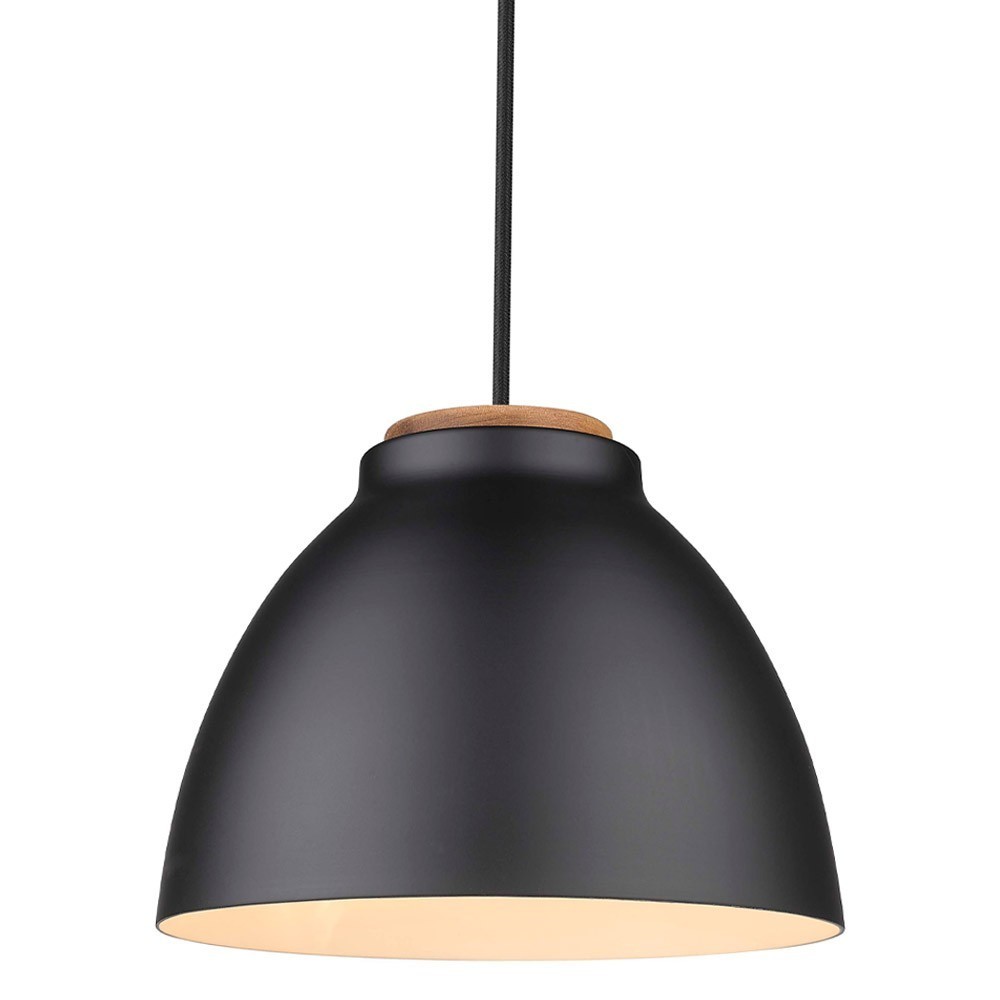 Nivå  Pendel ø24 E27,  Sort   Træ fra Halo Design