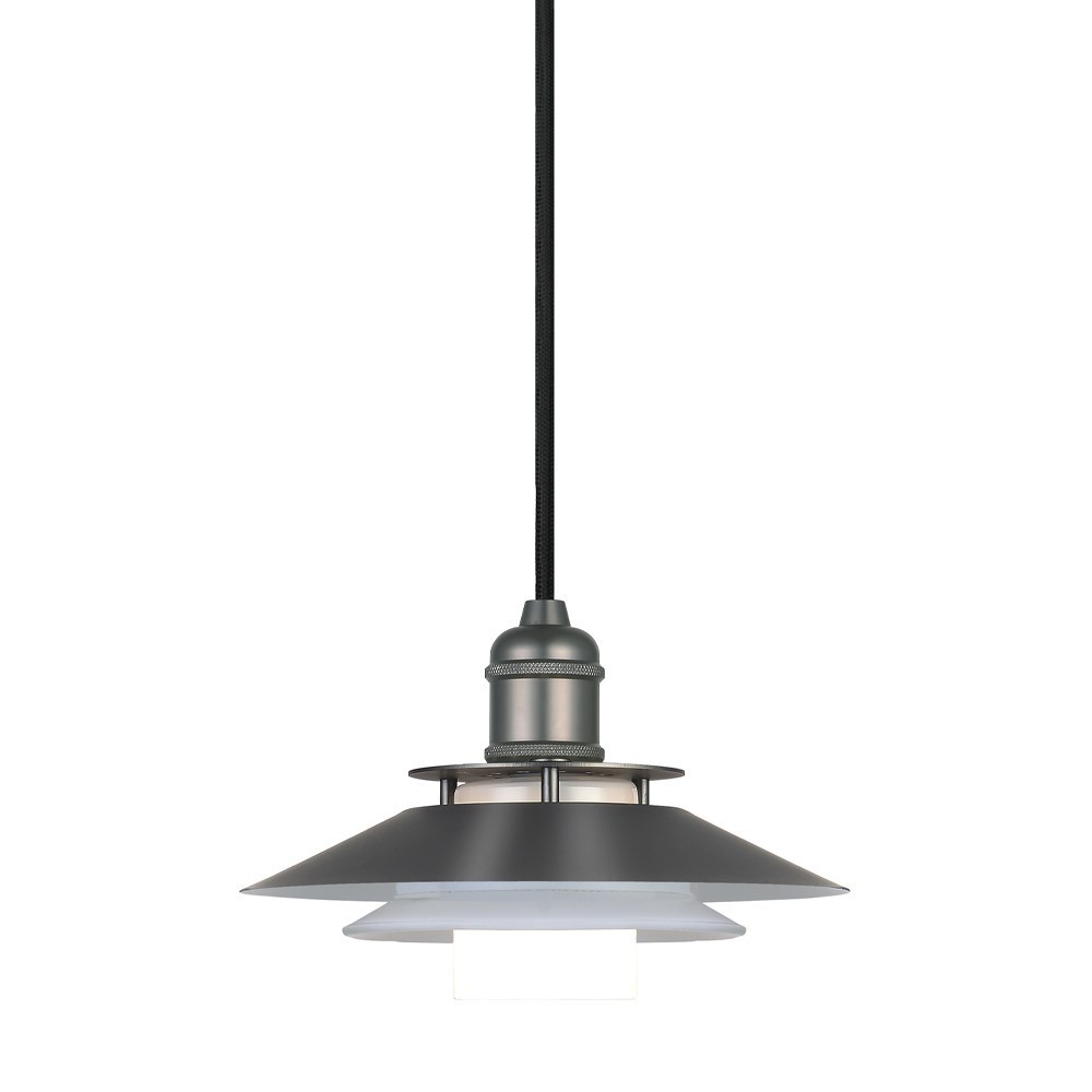 1123 Lille Pendel ø18 G9,  Gun Black fra Halo Design