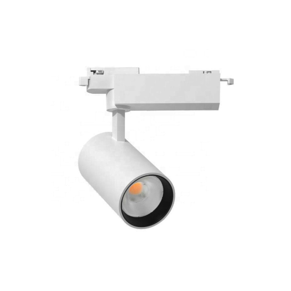 28w 1 Faset Ra90 Skinnespot 175 Lm W, Hvid, 1f3w Dæmpbar : Ikke Dæmpbar, Farve På Hus : Hvid, Kulør : Varm, Spredning : 38° fra Ledlife