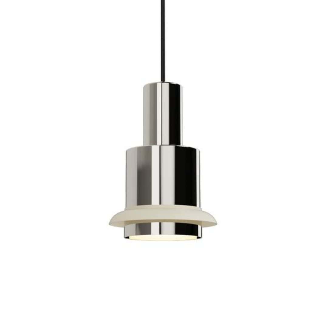 Chaumont ø19 Pendel   Chrome Hvid   Dcw éditions fra Dcw Editions