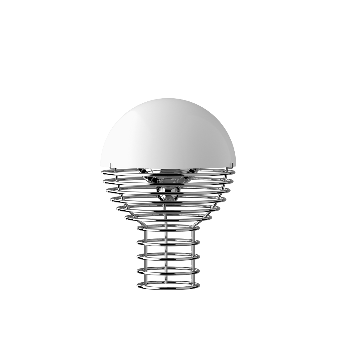 Wire Portable Bordlampe   Hvid     fra Verpan