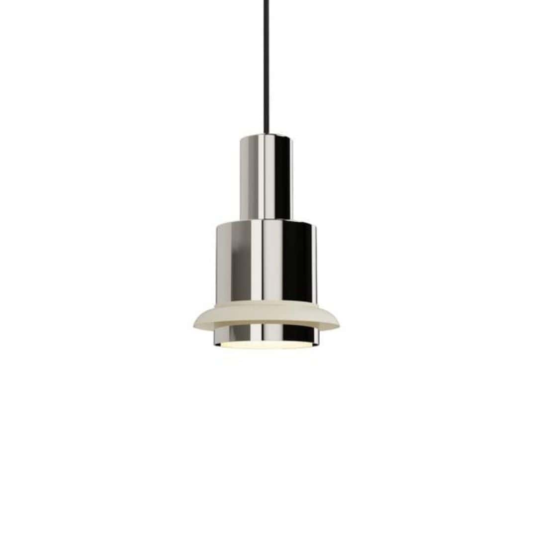 Chaumont ø15 Pendel   Chrome Hvid   Dcw éditions fra Dcw Editions