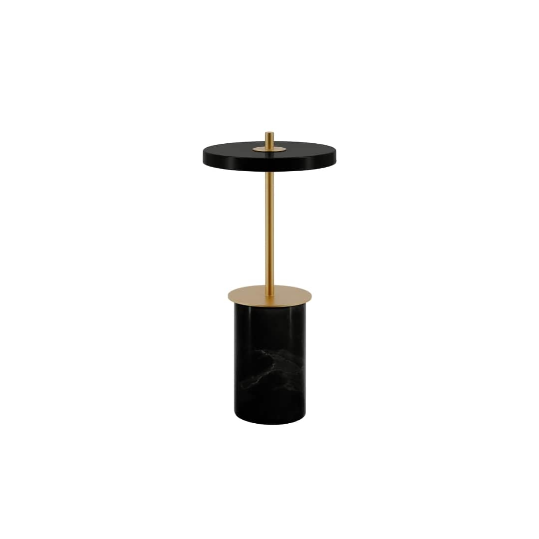 Asteria Move Mini Bordlampe Sort Marmor     fra Umage