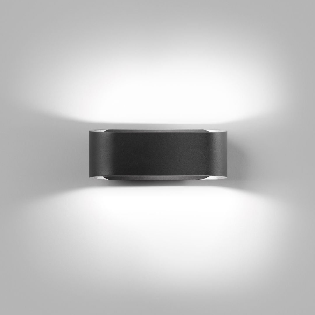 Aura W1 Væglampe Sort   Light Point fra Light-point