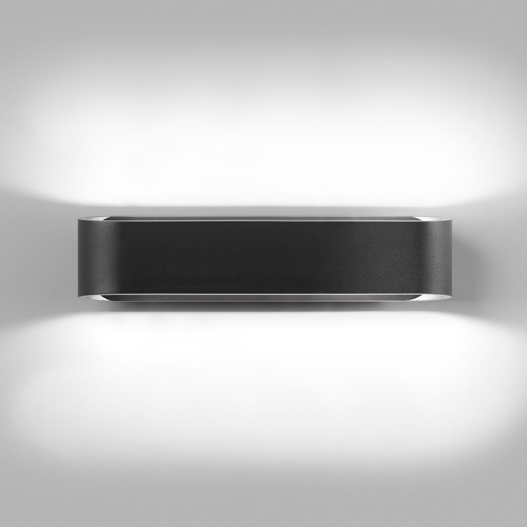 Aura W2 Væglampe Sort   Light Point fra Light-point