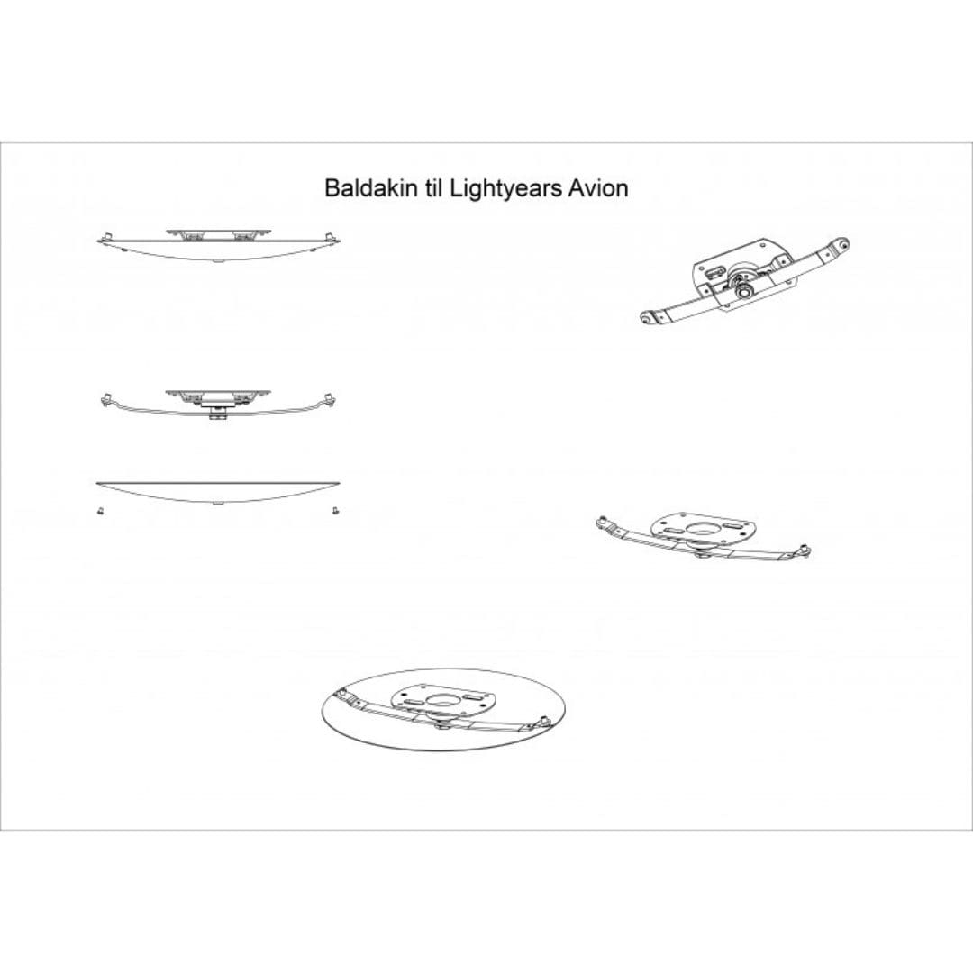 Avion Baldakin   fra Fritz Hansen