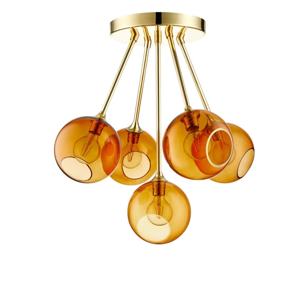 Ballroom Molecule Lysekrone Amber     fra Design By Us