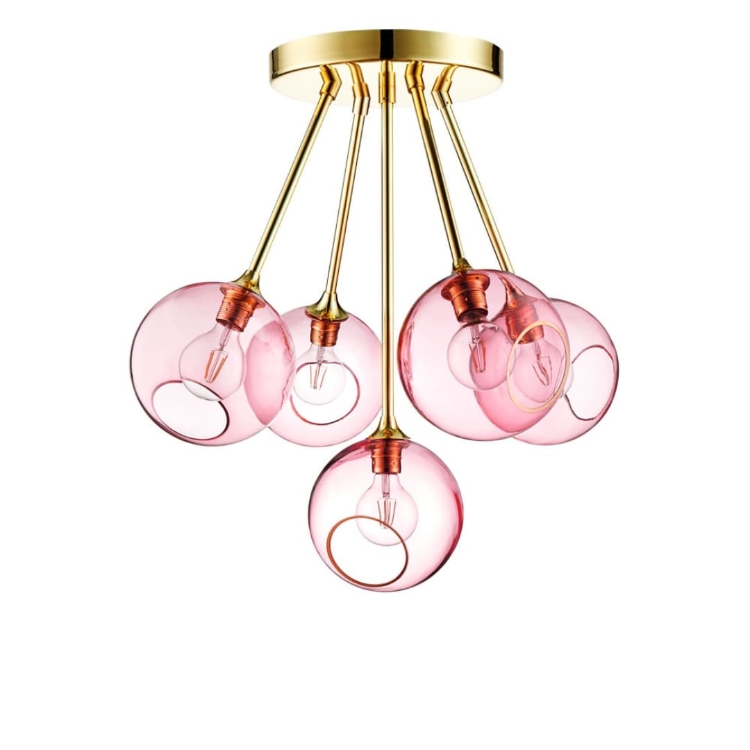 Ballroom Molecule Lysekrone Rose     fra Design By Us