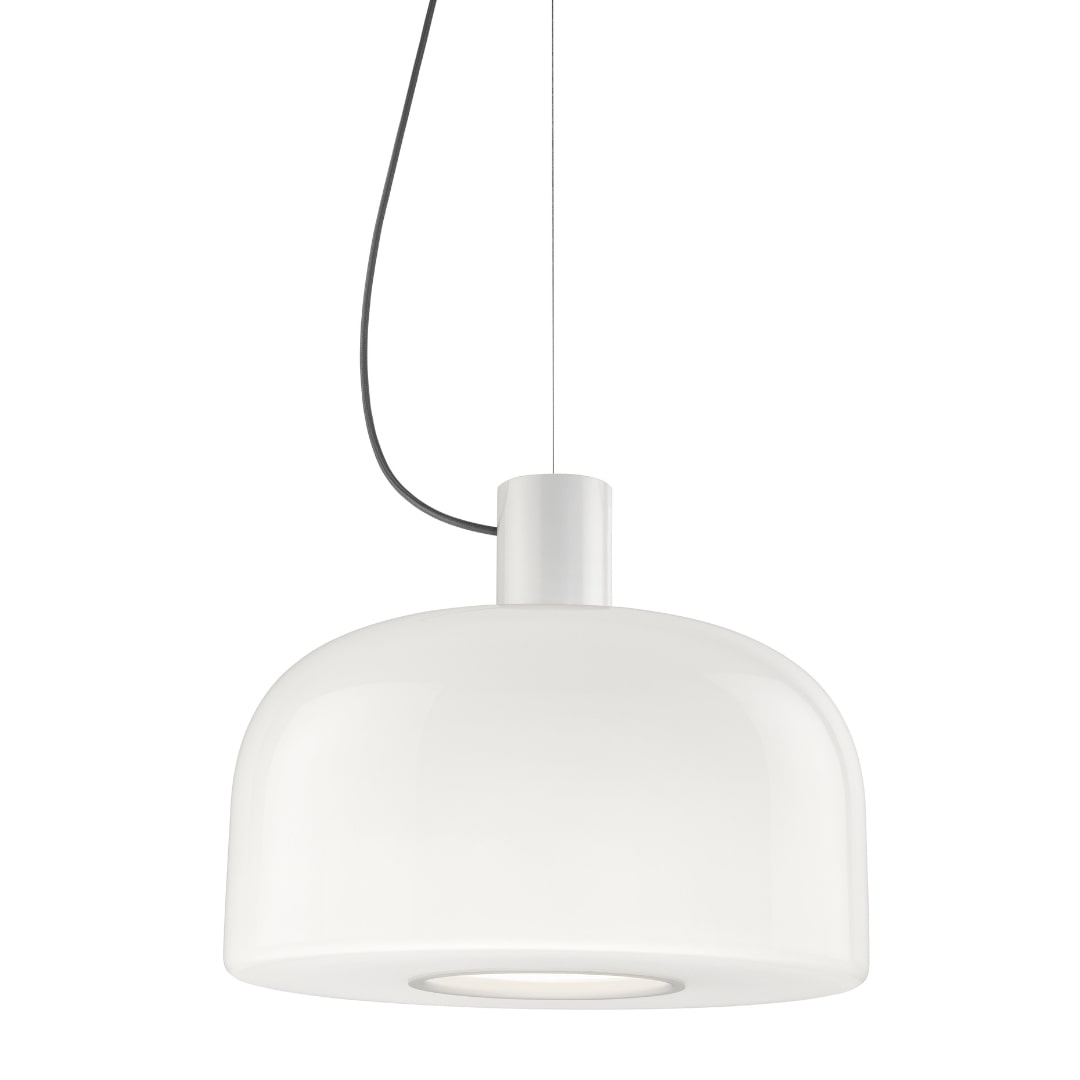 Bellhop Glas S2 Pendel Hvid     fra Flos